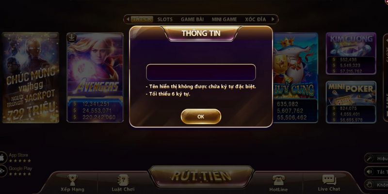 Người chơi không nên thoát khỏi giao diện khi đang đăng ký nick game